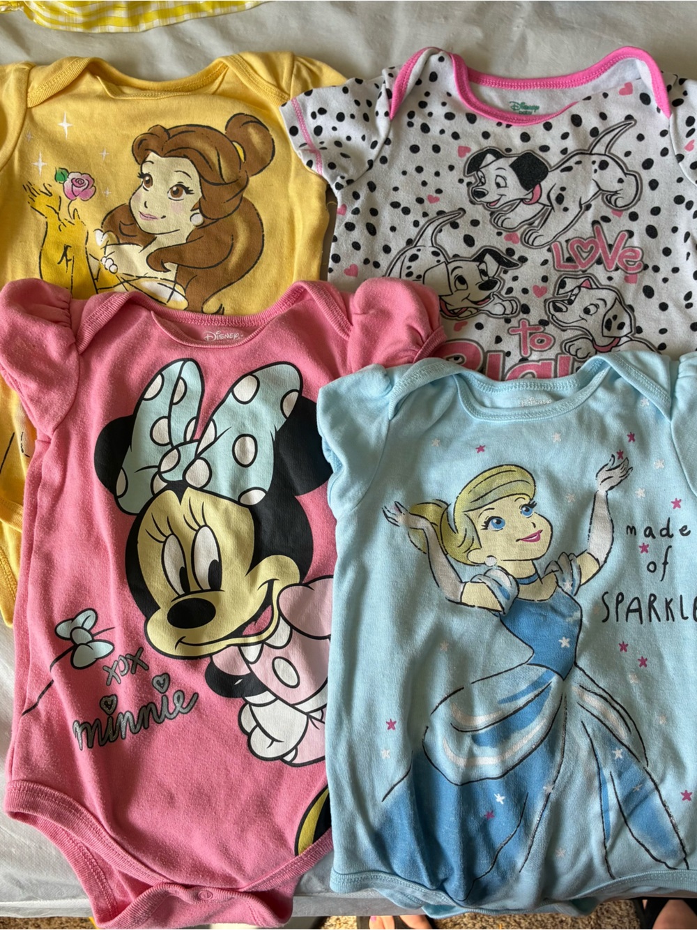 Girls Disney Onesies 24m